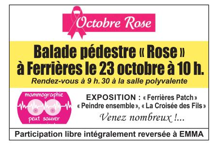 Balade pédestre - Octobre rose