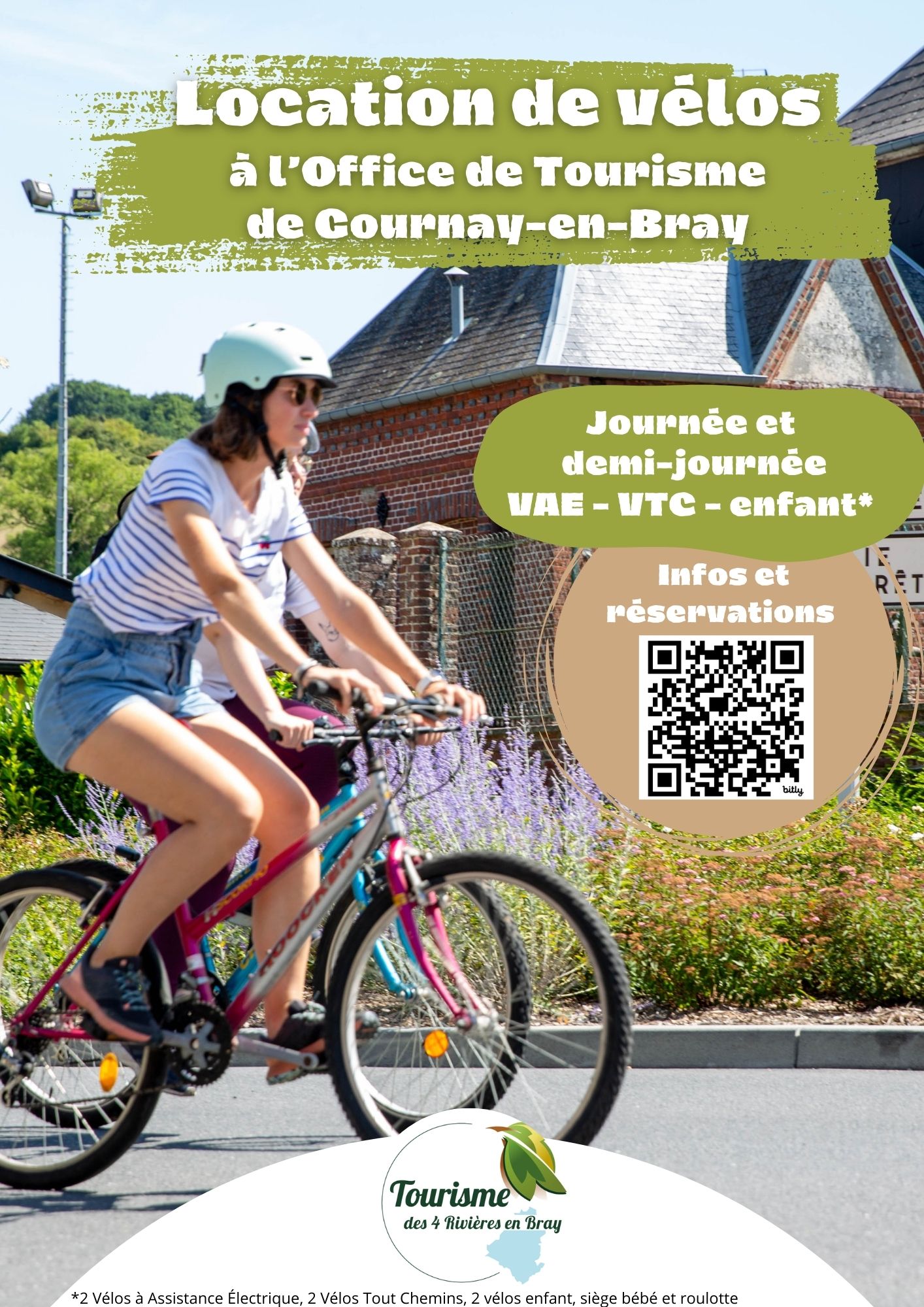 Affiche location vélos