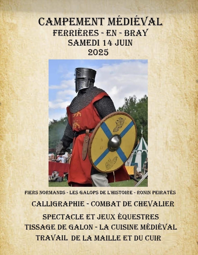 Affiche Campement Mediéval