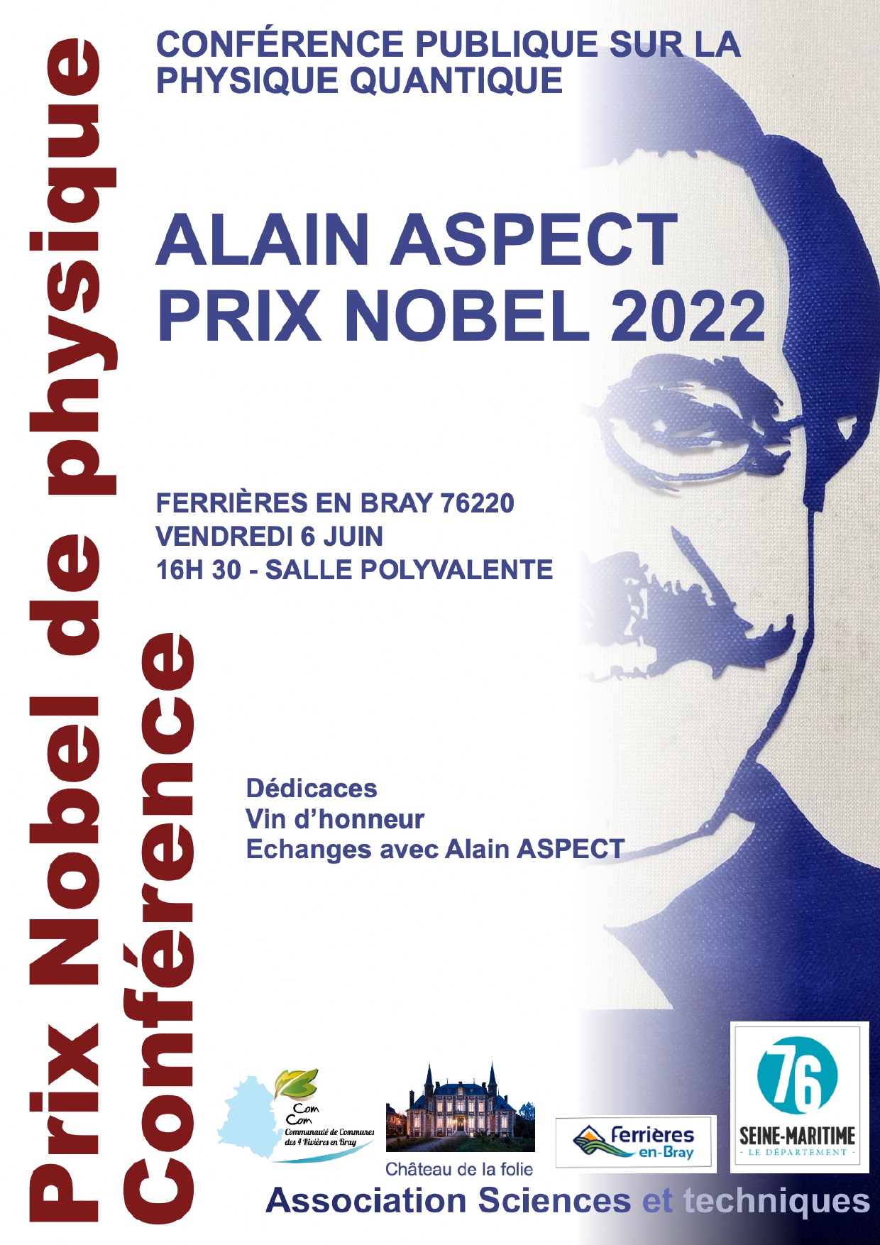 Affiche Conférence Alain ASPECT