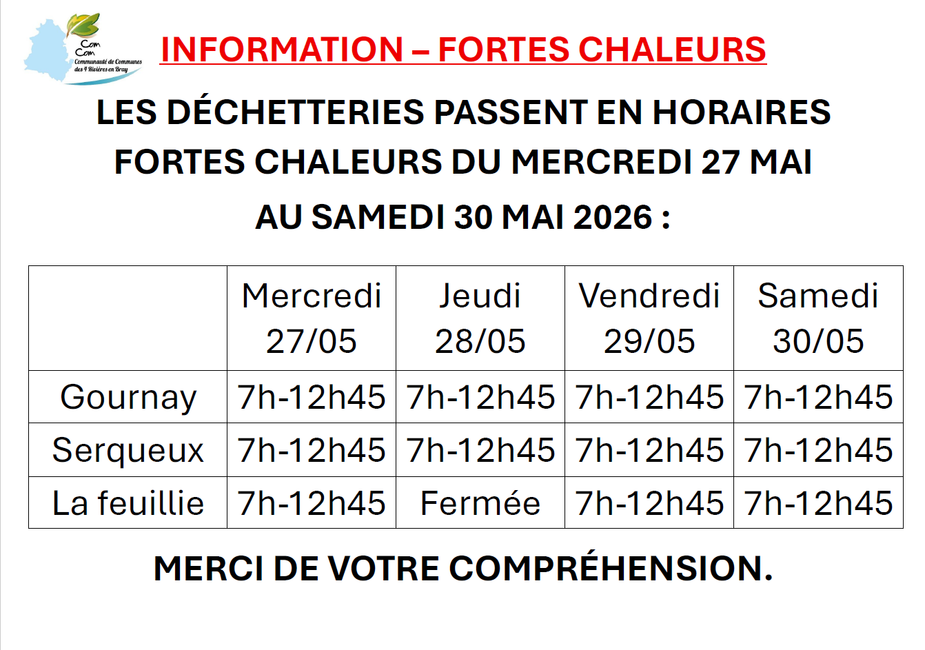 Affiche SIEOM du 26 au 30 mai 2026