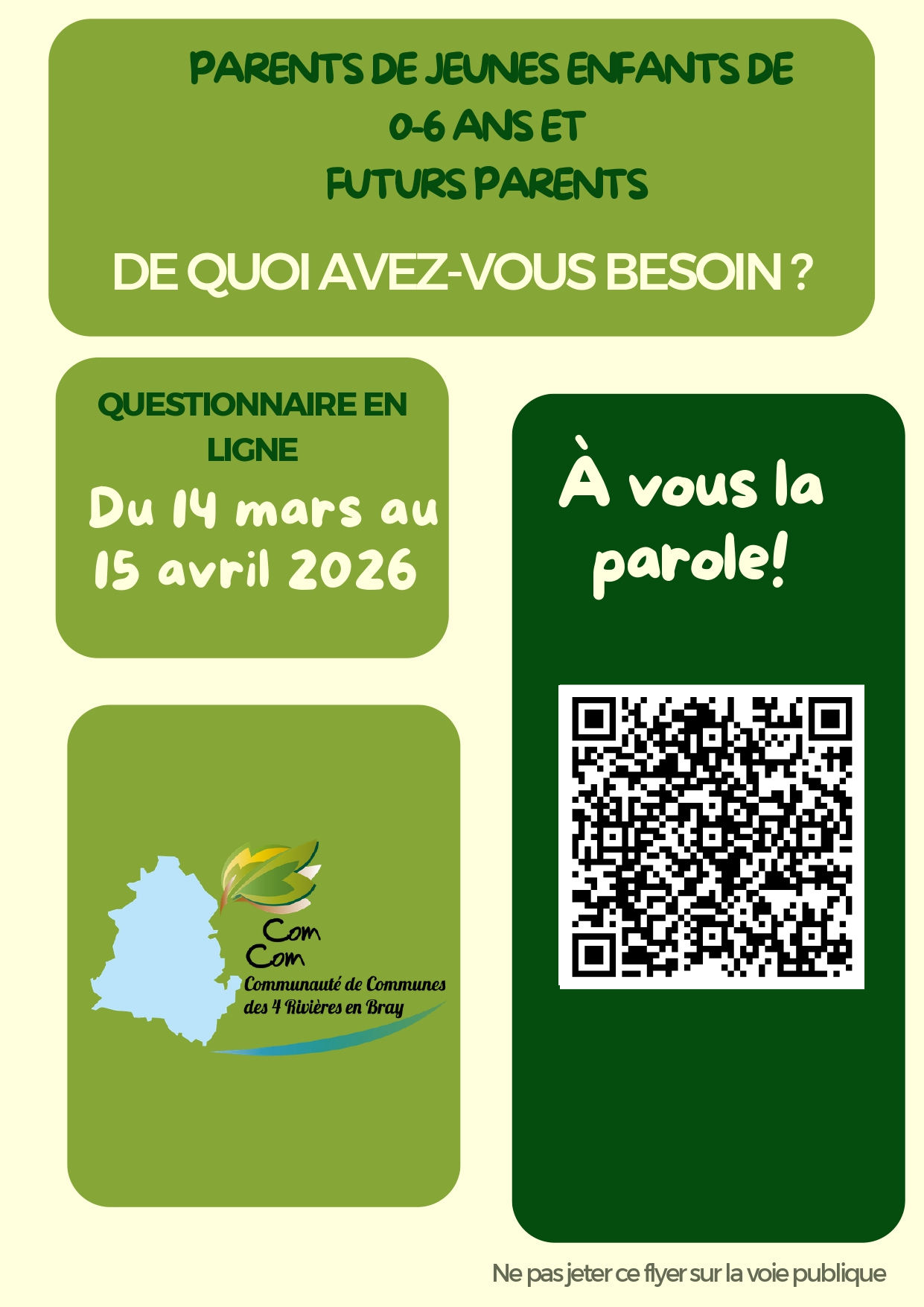 Questionnaire parents jeunes enfants