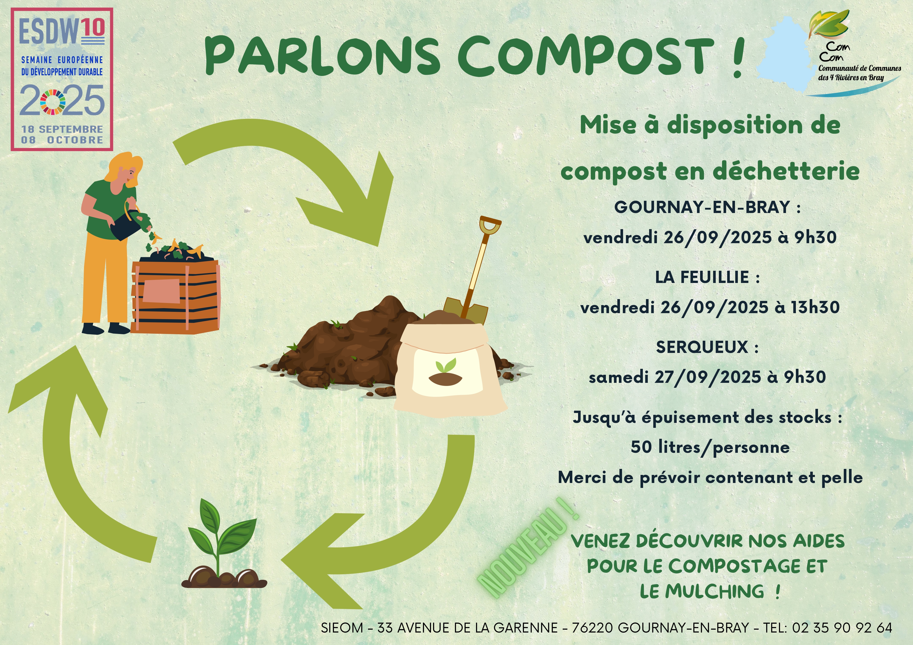 Affiche "Parlons compost !"