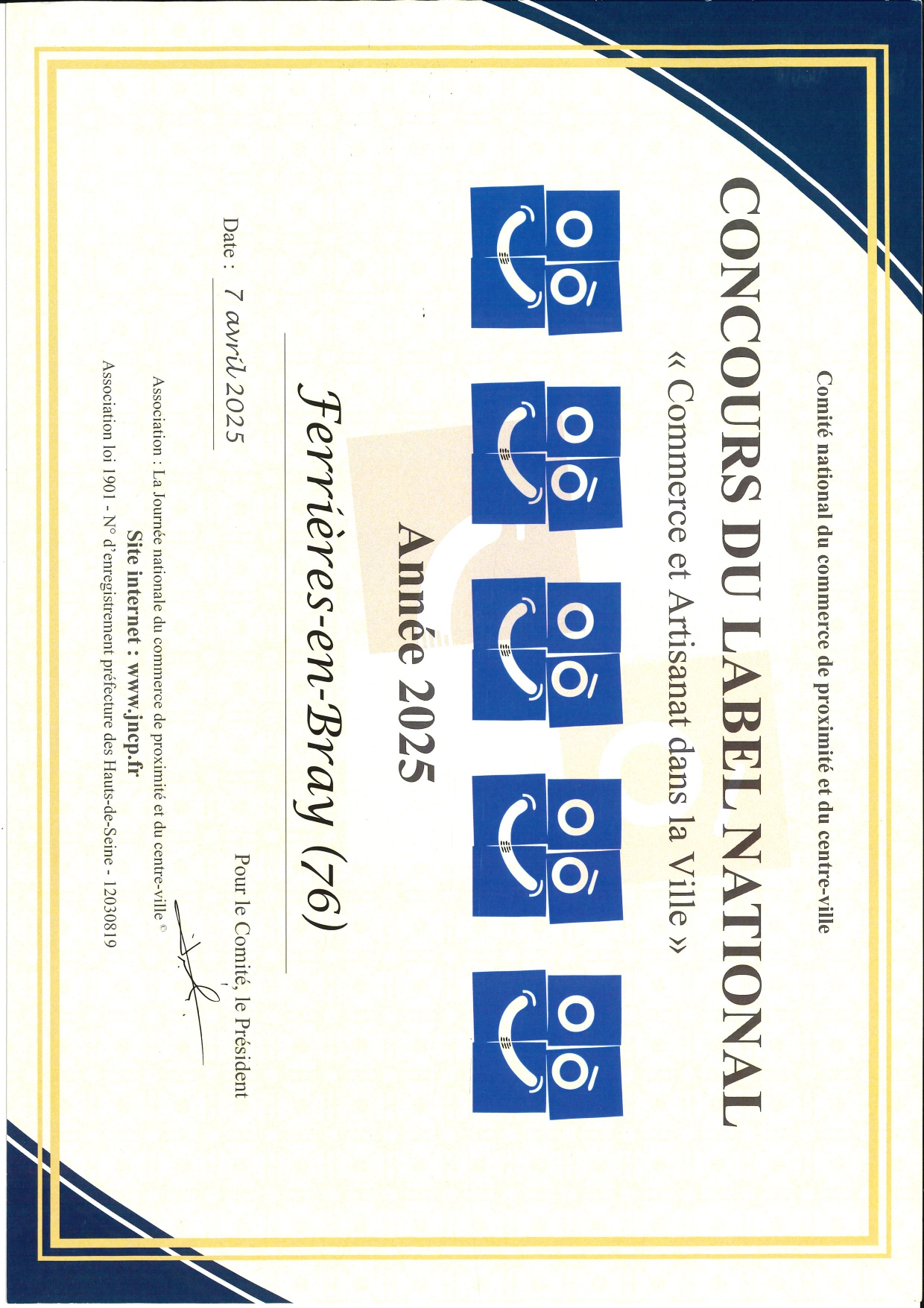 Diplôme 5ème sourire