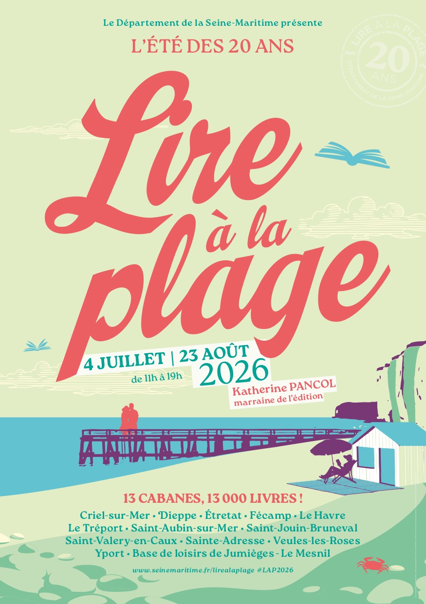 Affiche lire à la plage