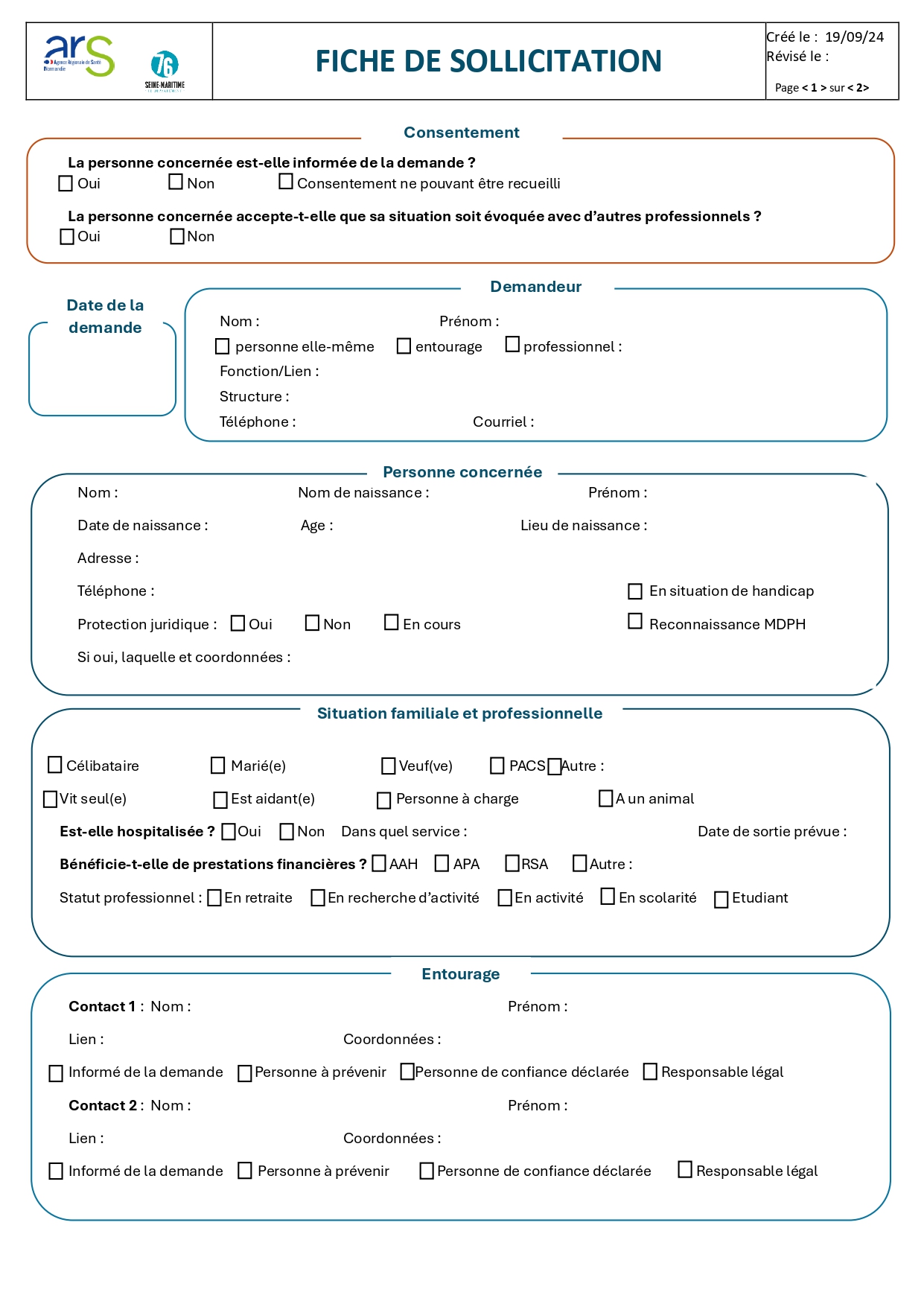 Fiche demande page 1