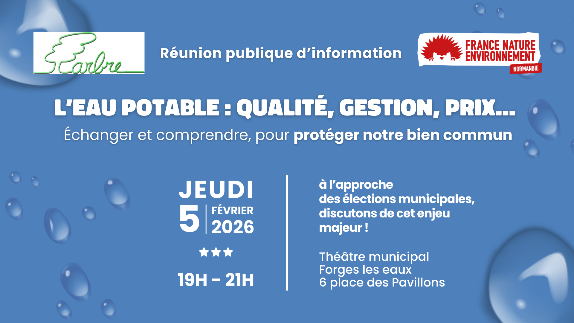 Affiche réunion publique