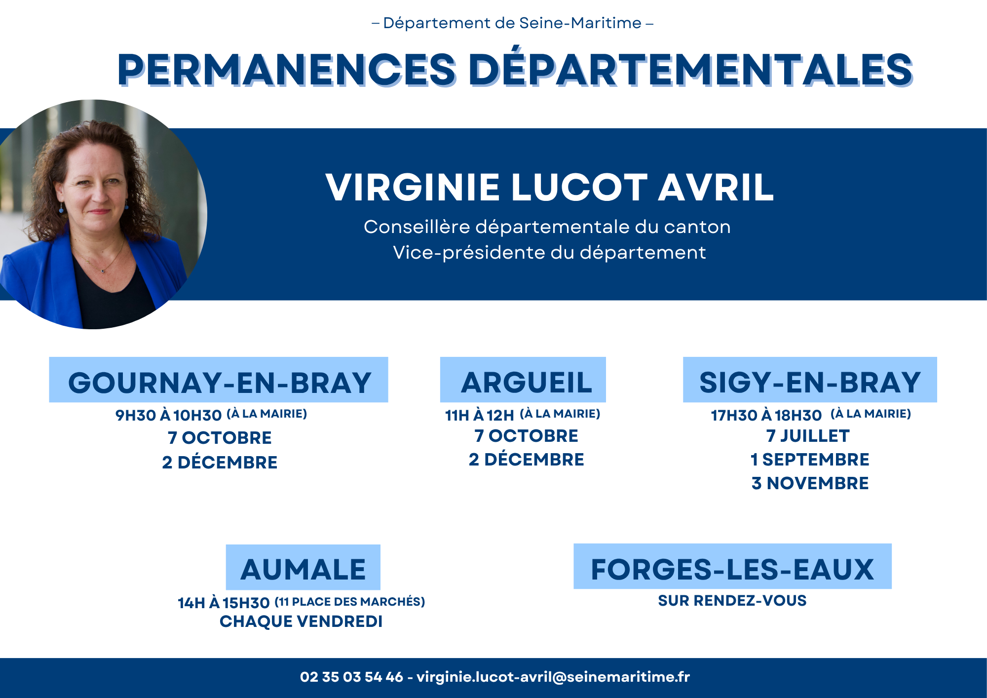 Permanences Mme LUCOT-AVRIL