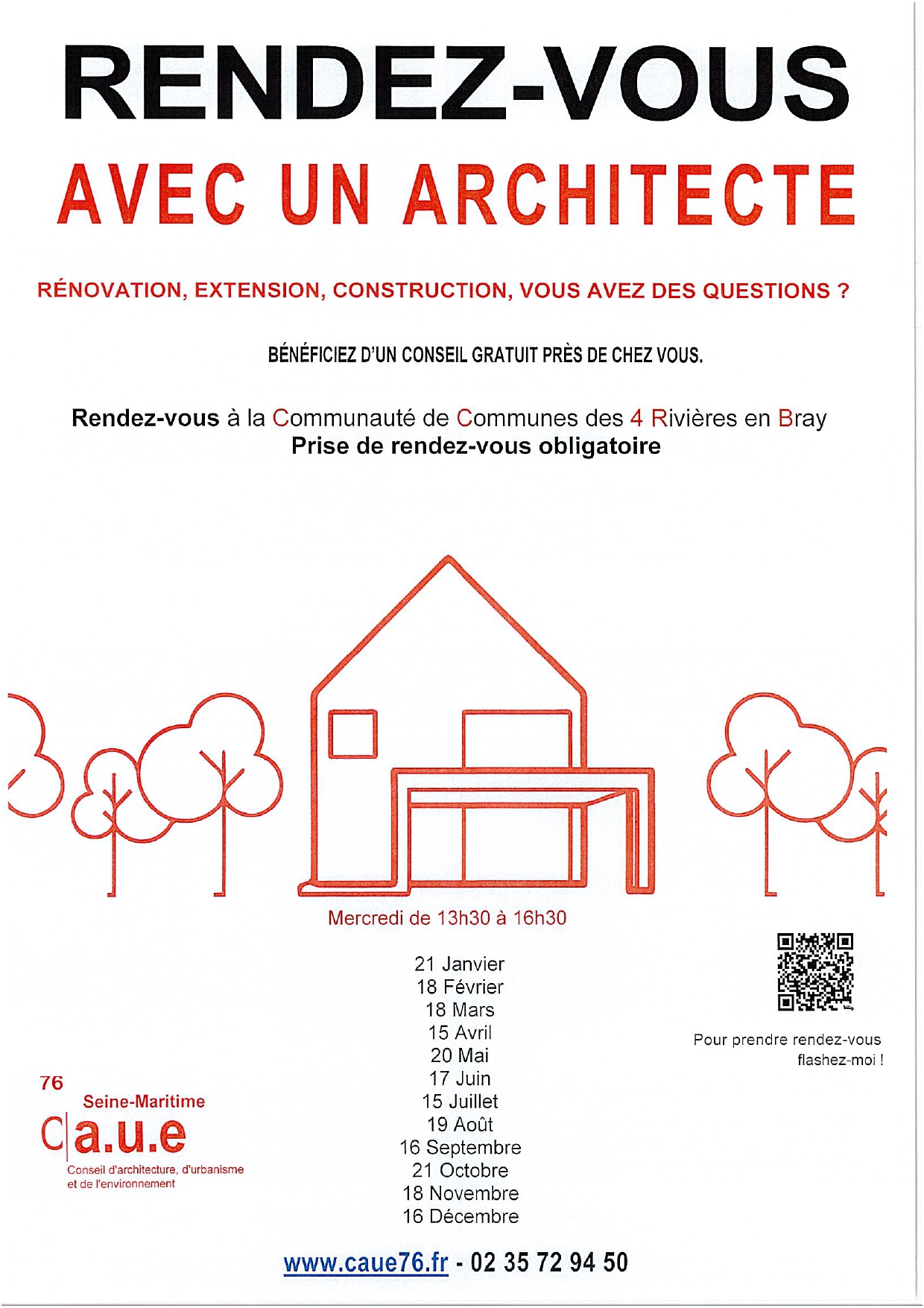 CAUE - Permanences 2026