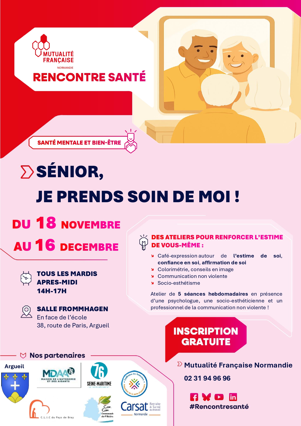 Atelier sénior "Je prends soin de moi"