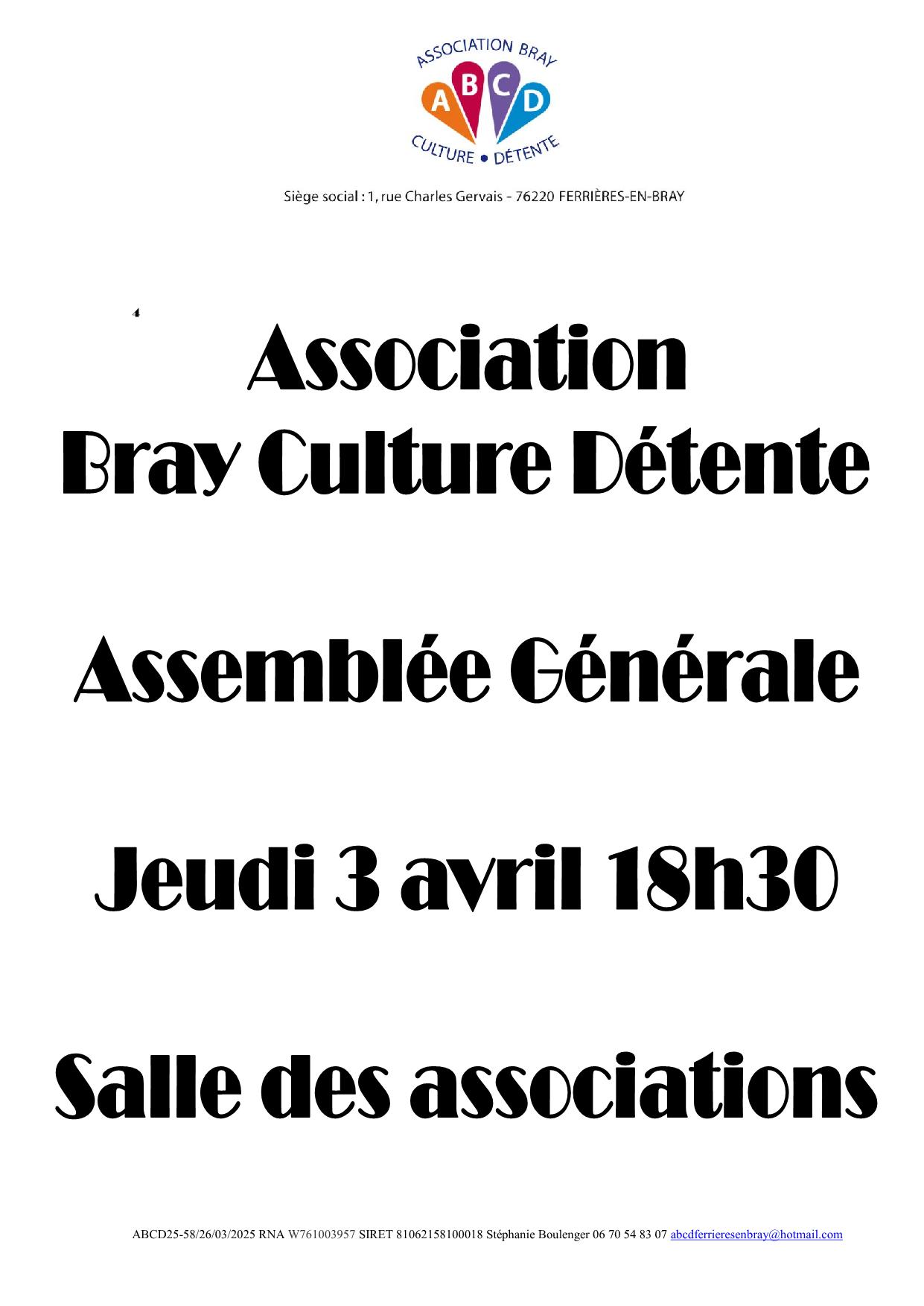 Affiche Assemblée Générale