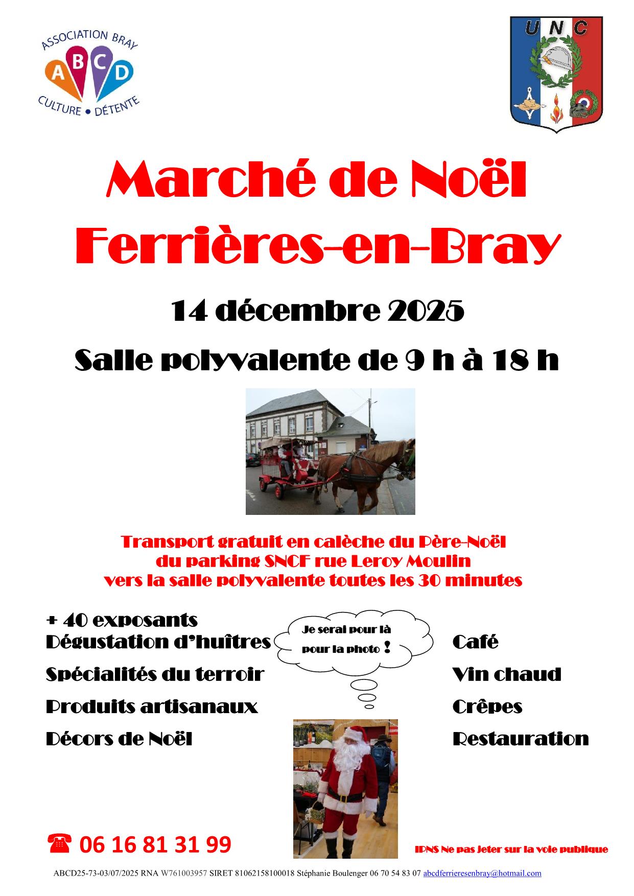 Affiche Marché de Noël 2025
