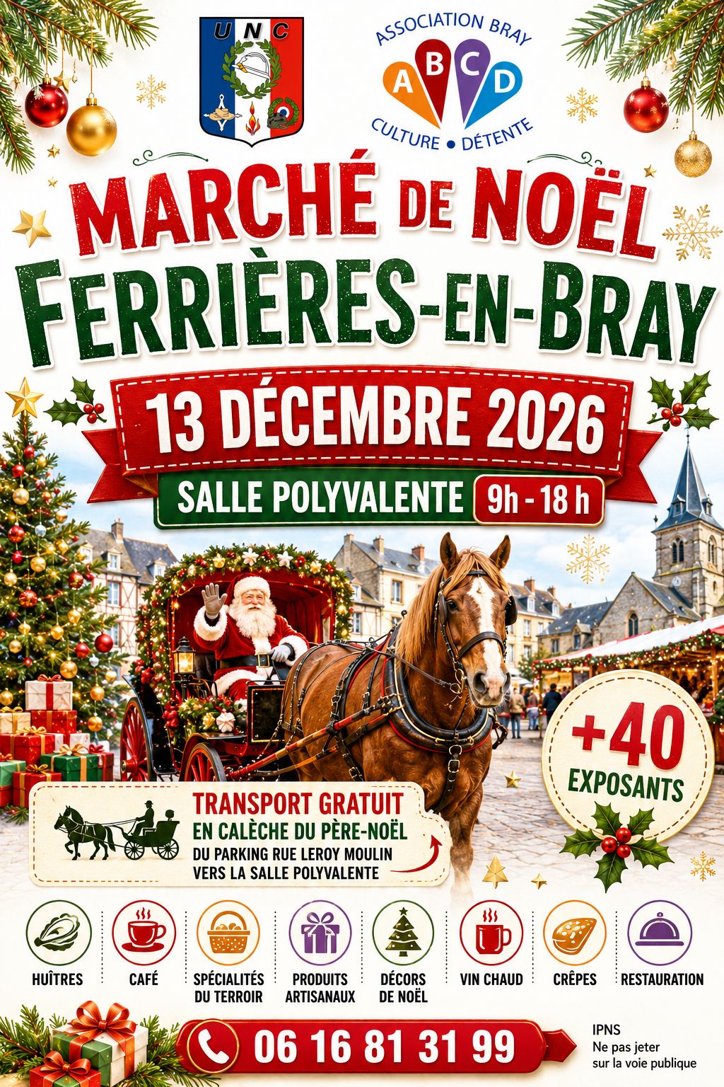 Affiche Marché de Noël