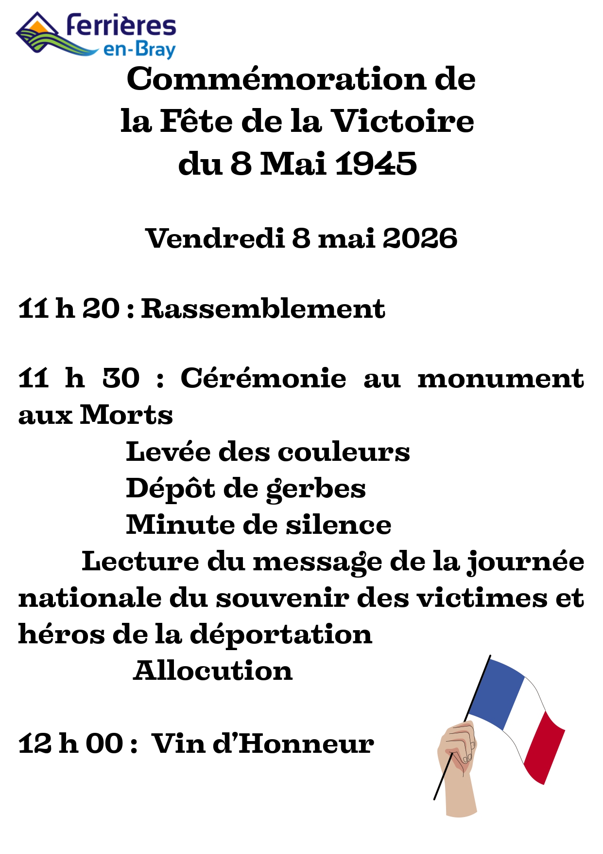 Cérémonie commémorative 8 mai