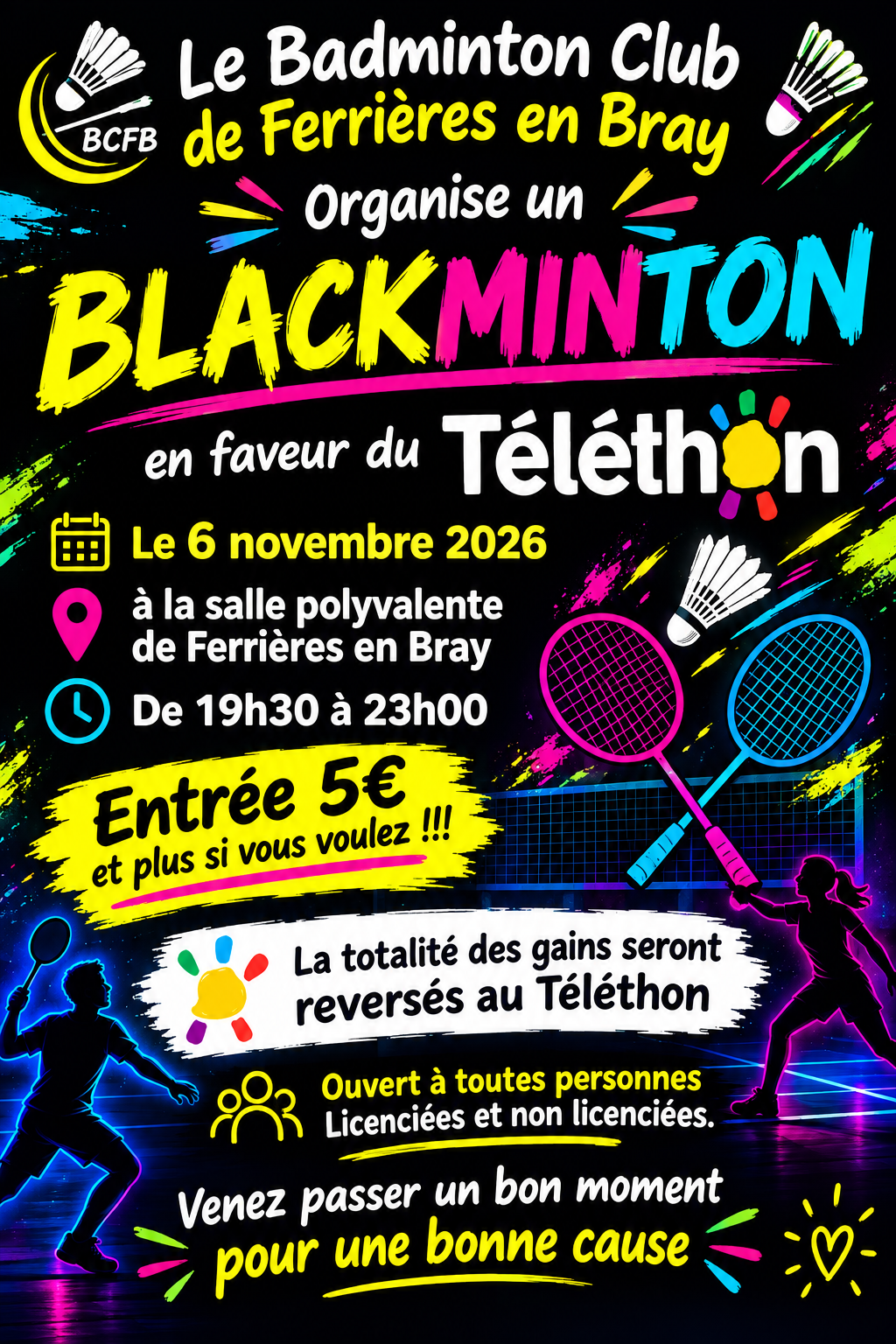 Affiche Blackminton