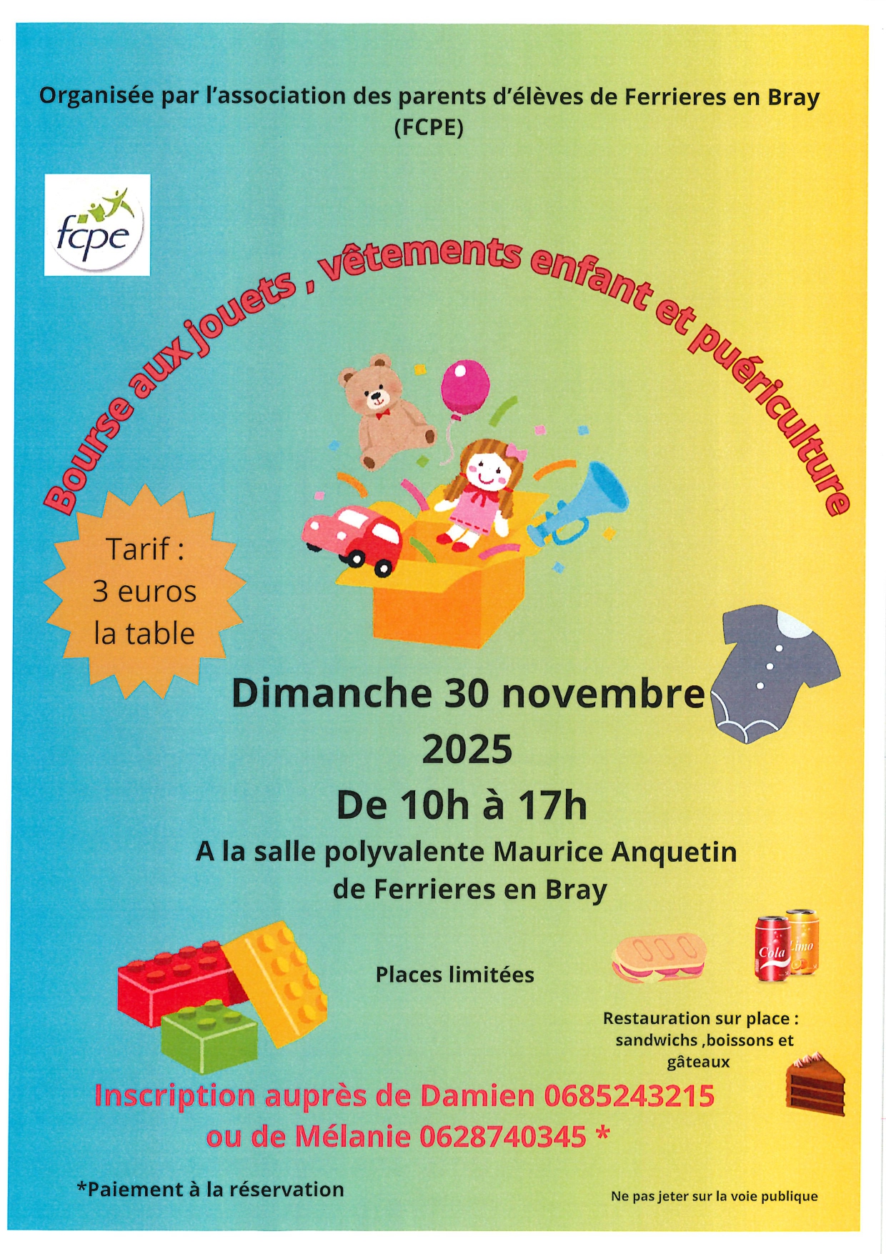 Affiche bourse aux jouets
