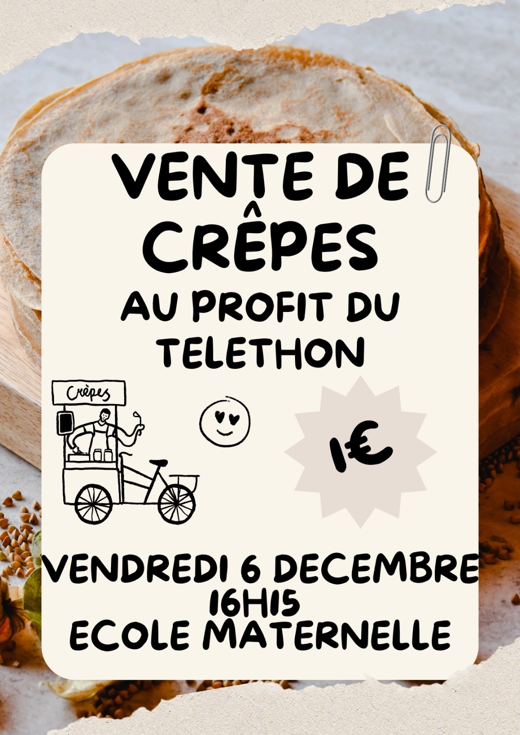 Affiche crêpes télethon