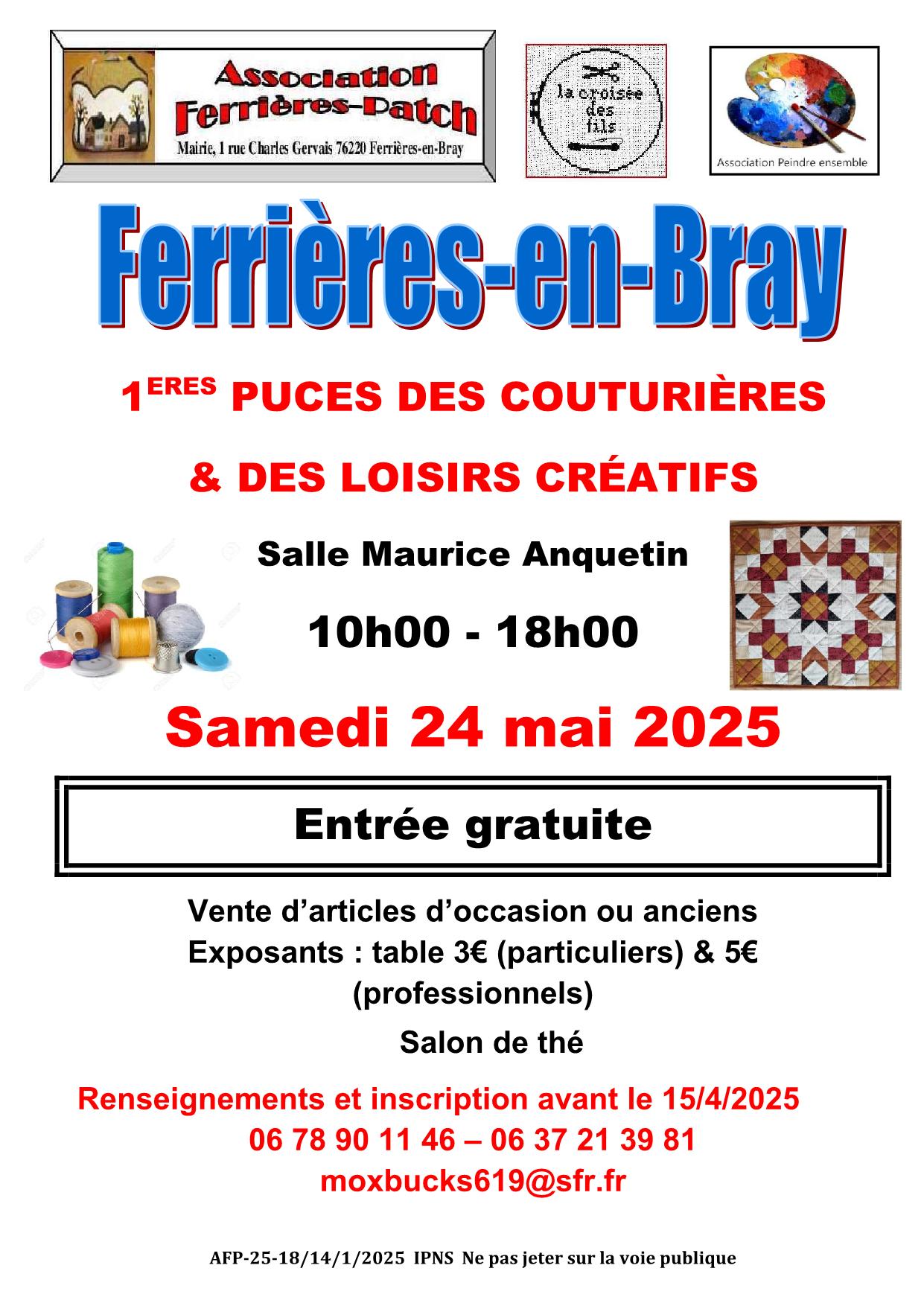 Affiche puces couturieres 2025