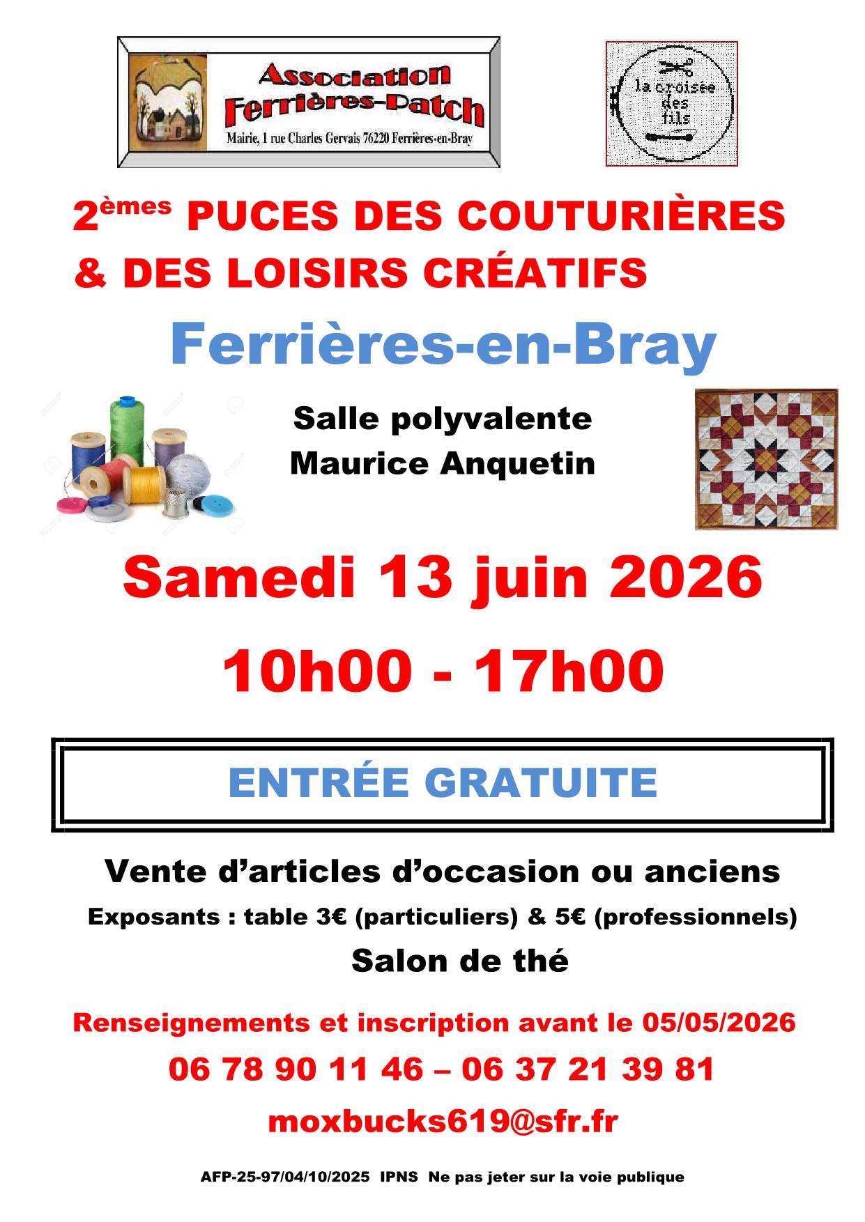 Affiche puces des couturières