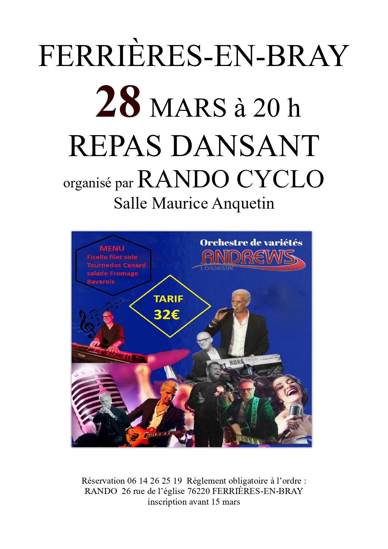 Affiche soirée Andrews