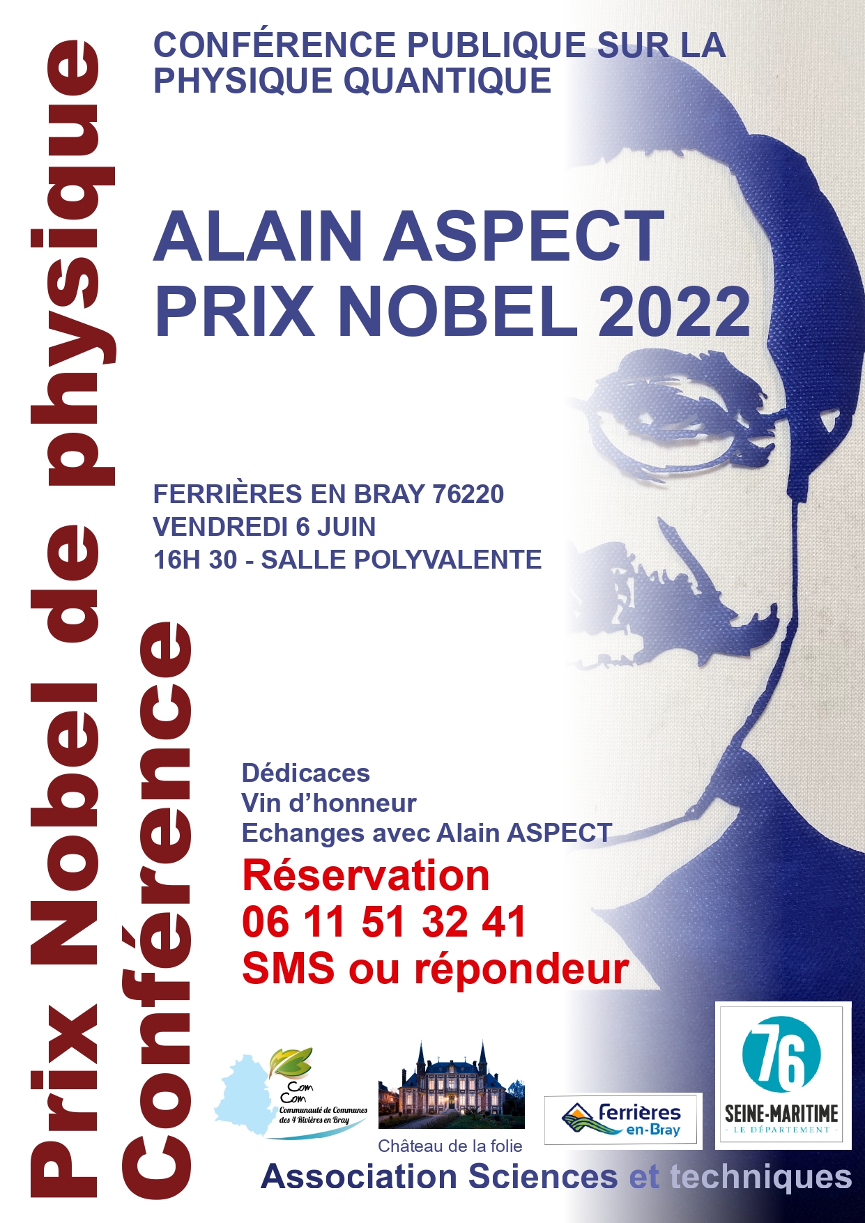 Affiche conférence Alain ASPECT