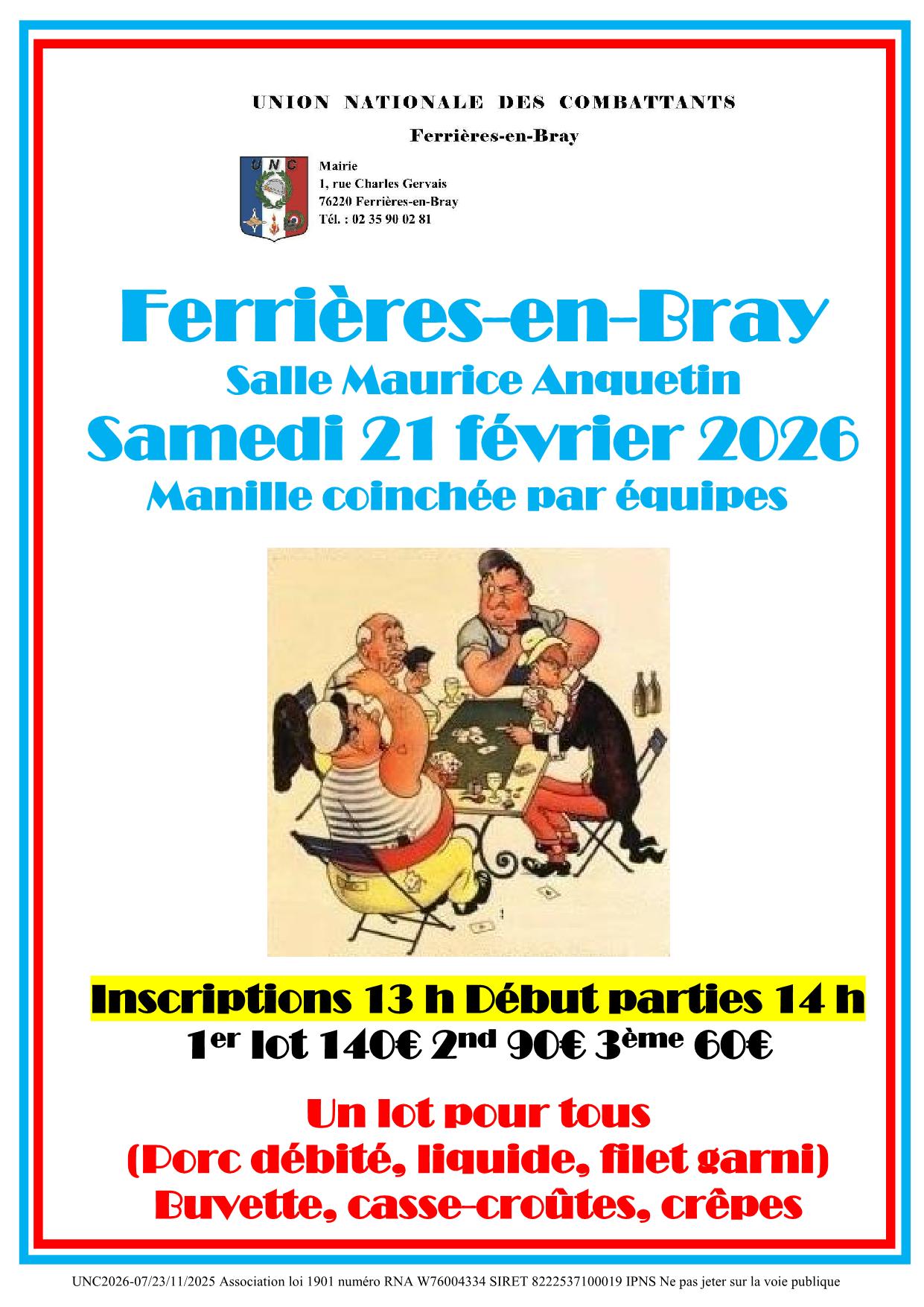 Affiche UNC Manille coinchée